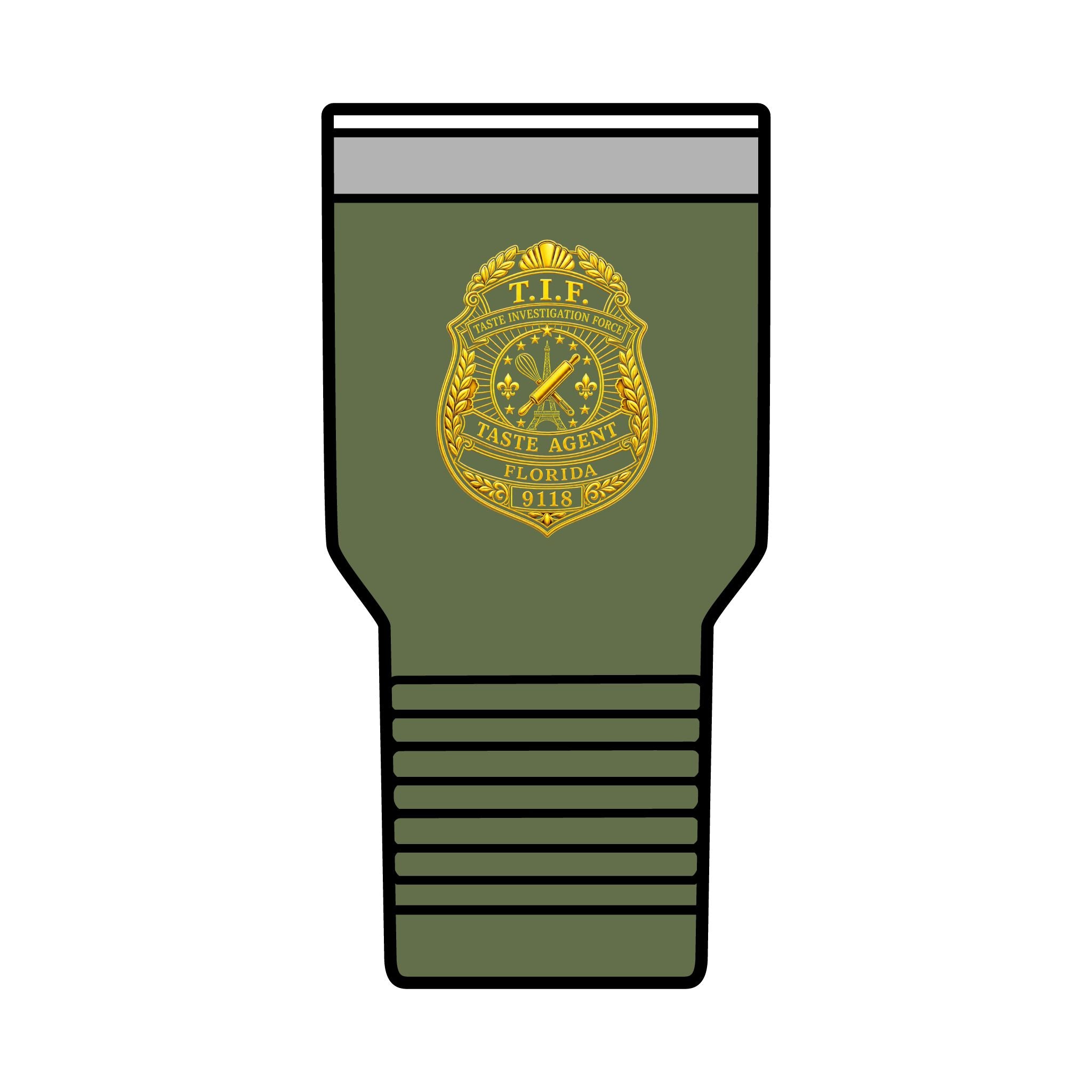Tumbler 30oz Insulated Cup Classic 9118 Skeleton Badge
